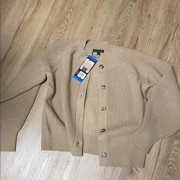Banana Republic Tan Women's Button Front Cardigan size L NWT - Picture 4 of 5